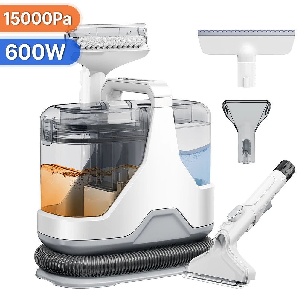 Máquina de Limpeza a Extracção Portátil Spot Cleaner 750W - 15KPa para Sofás e Tapetes