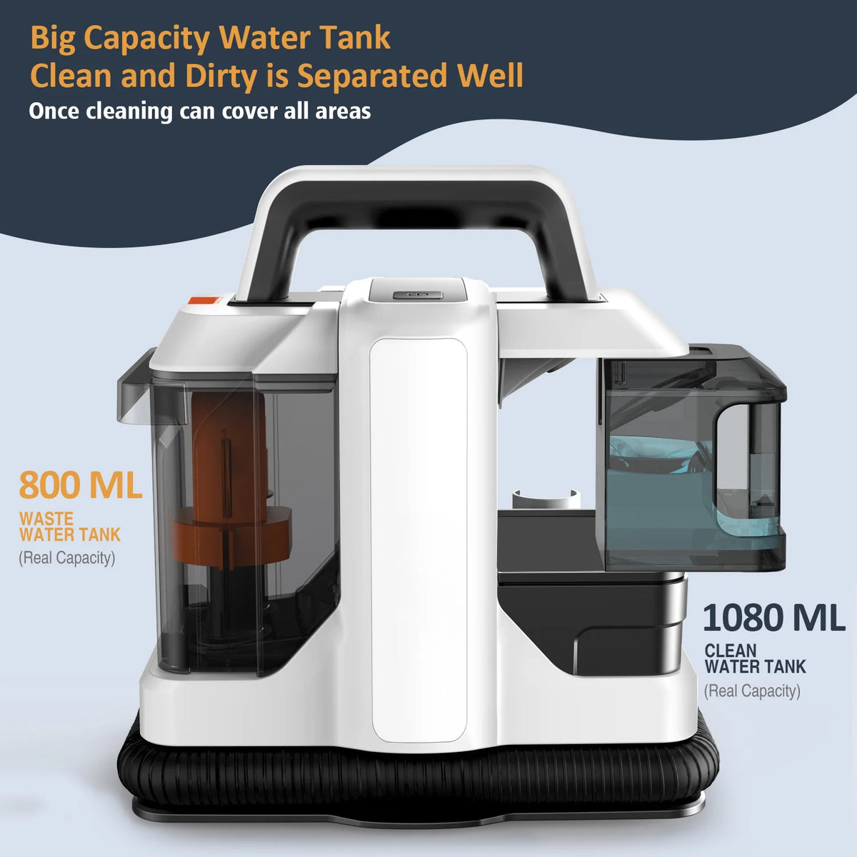 Máquina de Limpeza a Extracção Portátil Spot Cleaner 750W - 15KPa para Sofás e Tapetes