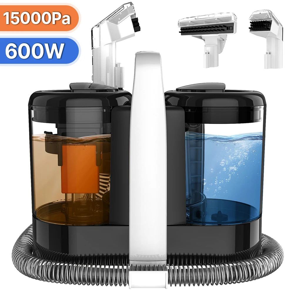 Máquina de Limpeza a Extracção Portátil Spot Cleaner 750W - 15KPa para Sofás e Tapetes