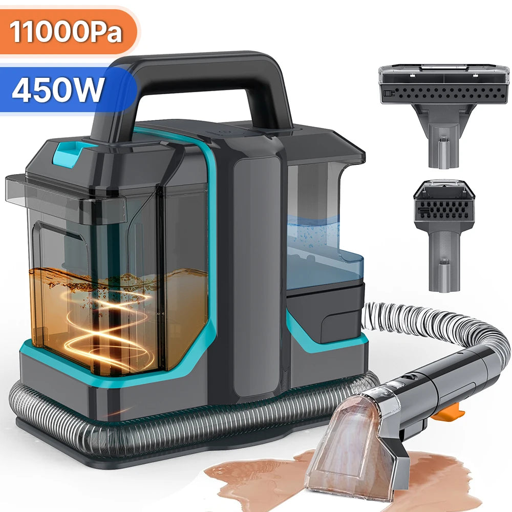 Máquina de Limpeza a Extracção Portátil Spot Cleaner 750W - 15KPa para Sofás e Tapetes