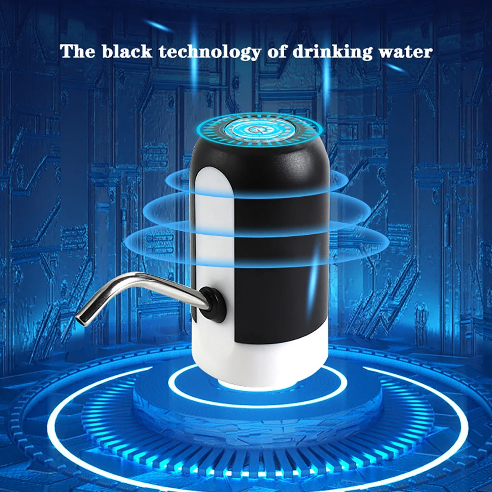 Título: Bomba de Água Elétrica Automática Recarregável por USB para Garrafões