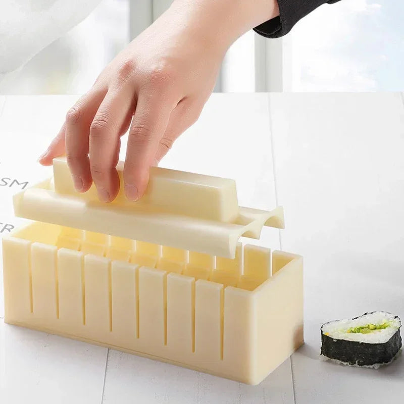 Molde de Sushi DIY com Formas Múltiplas para Rolos de Arroz Japonês