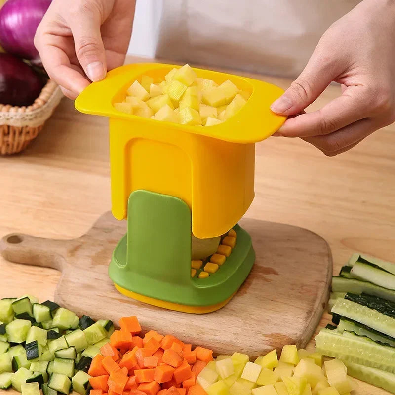 Cortador de Legumes e Fruta Multifuncional com Fatiador de Batatas Fritas e Cebola