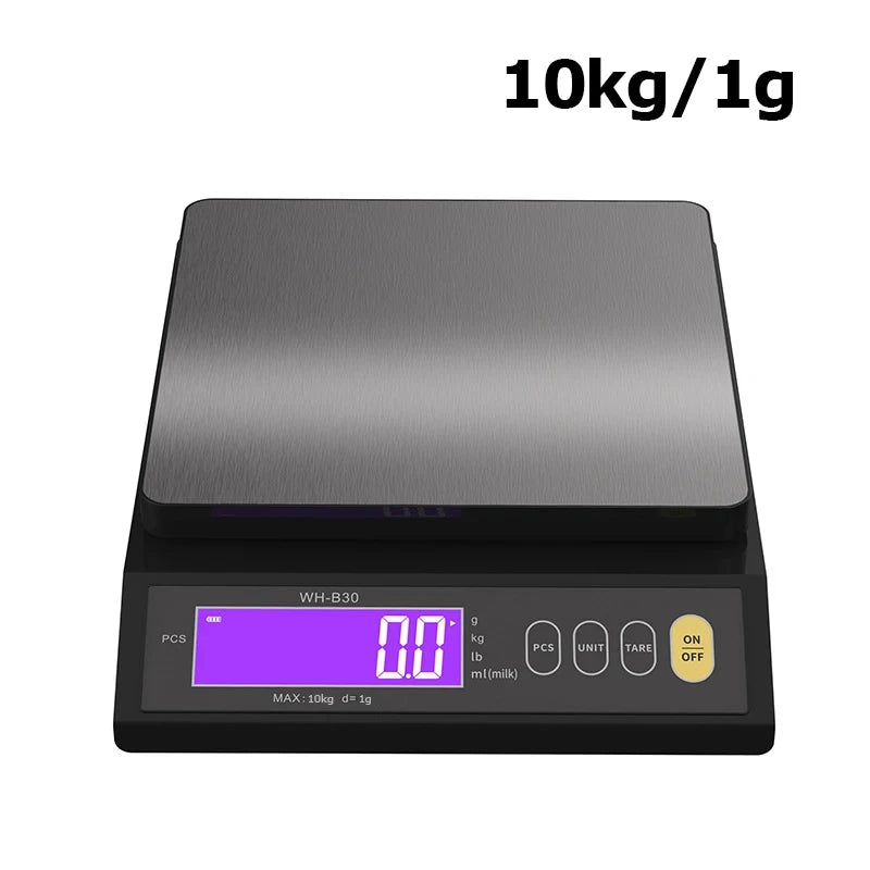 Balança de Cozinha Digital em Aço Inoxidável Totalmente à Prova de Água (5kg ou 10kg)