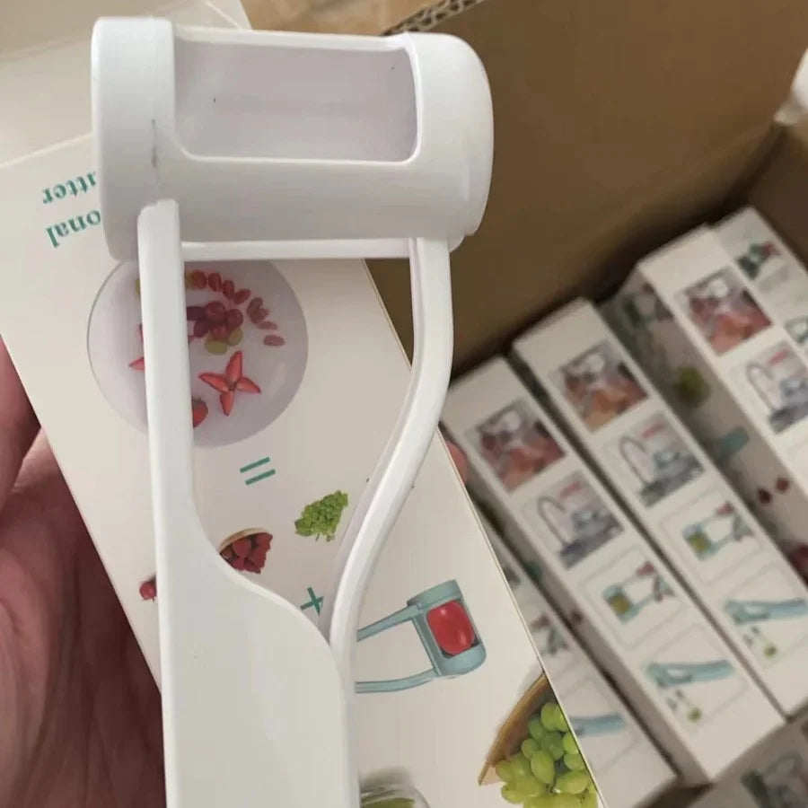Cortador Rápido de Uvas e Tomates-Cereja em Aço Inoxidável para Frutas Pequenas