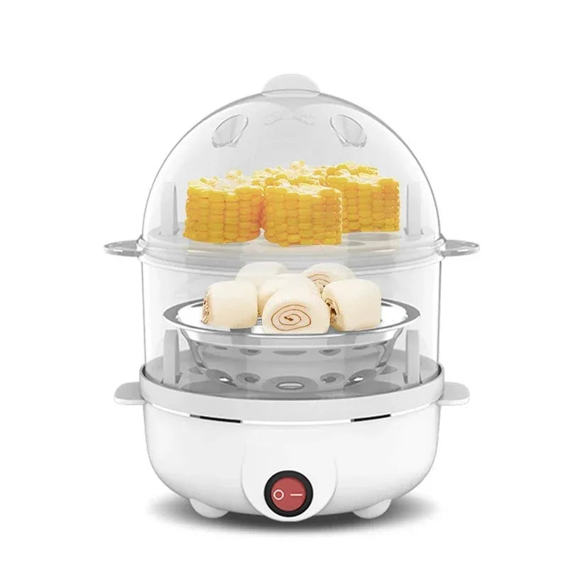 Cozedor Elétrico de Ovos e Vaporizador Multifuncional
