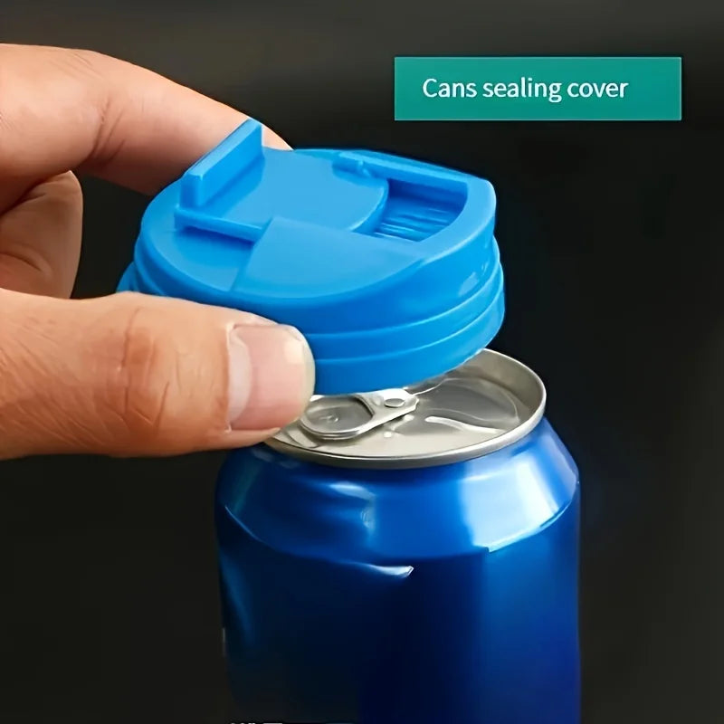 Pack de 3 a 6 Tampas de Proteção Reutilizáveis para Latas de Bebida e Refrigerante