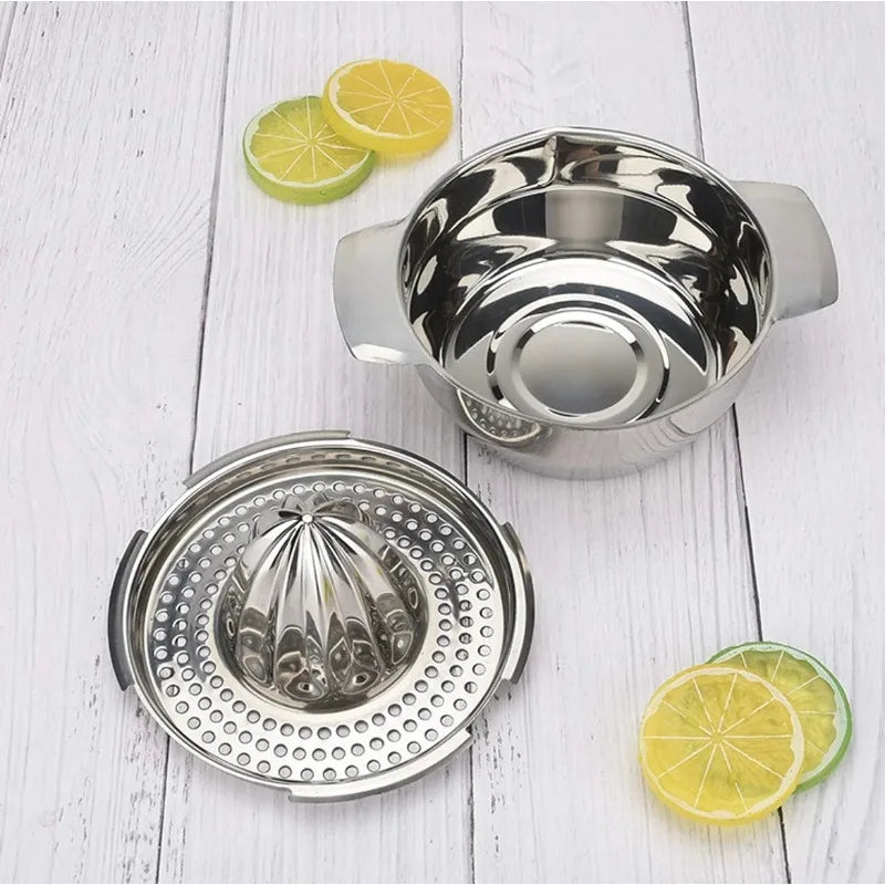 Espremedor Manual em Aço Inoxidável 304 para Limão, Laranja e Citrinos