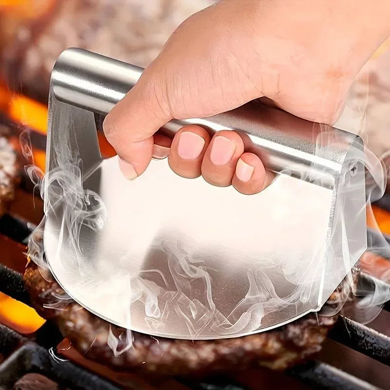 Prensa Profissional em Aço Inoxidável para Smash Burger e Grelhados
