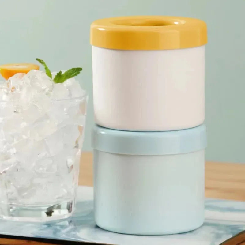 Molde de Copo de Gelo em Silicone Alimentar – Gelo Criativo para Uísque e Cerveja