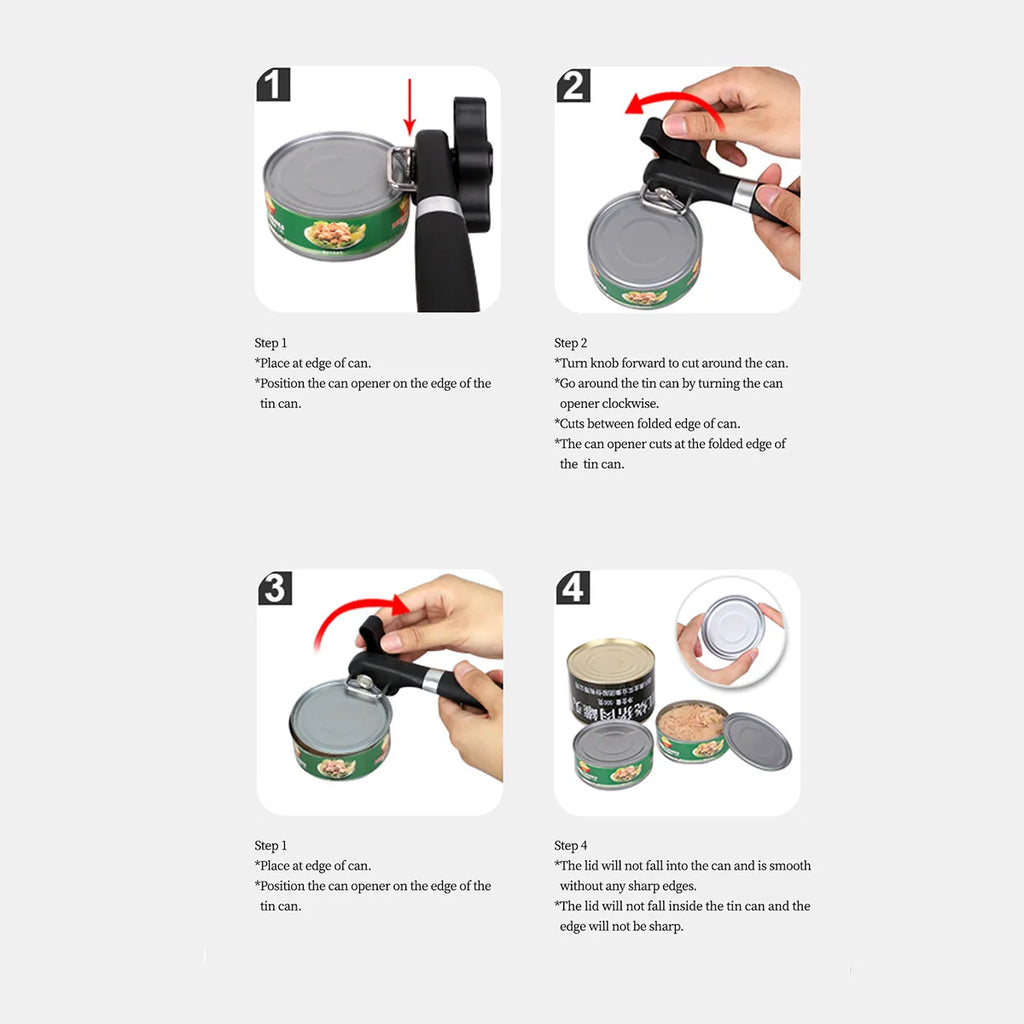 Abre-Latas Manual com Corte Lateral