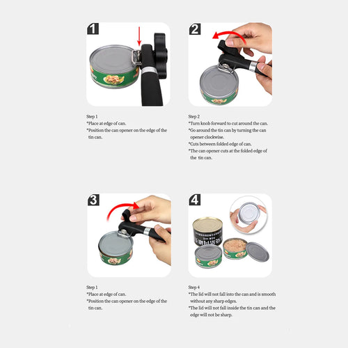 Abre-Latas Manual com Corte Lateral