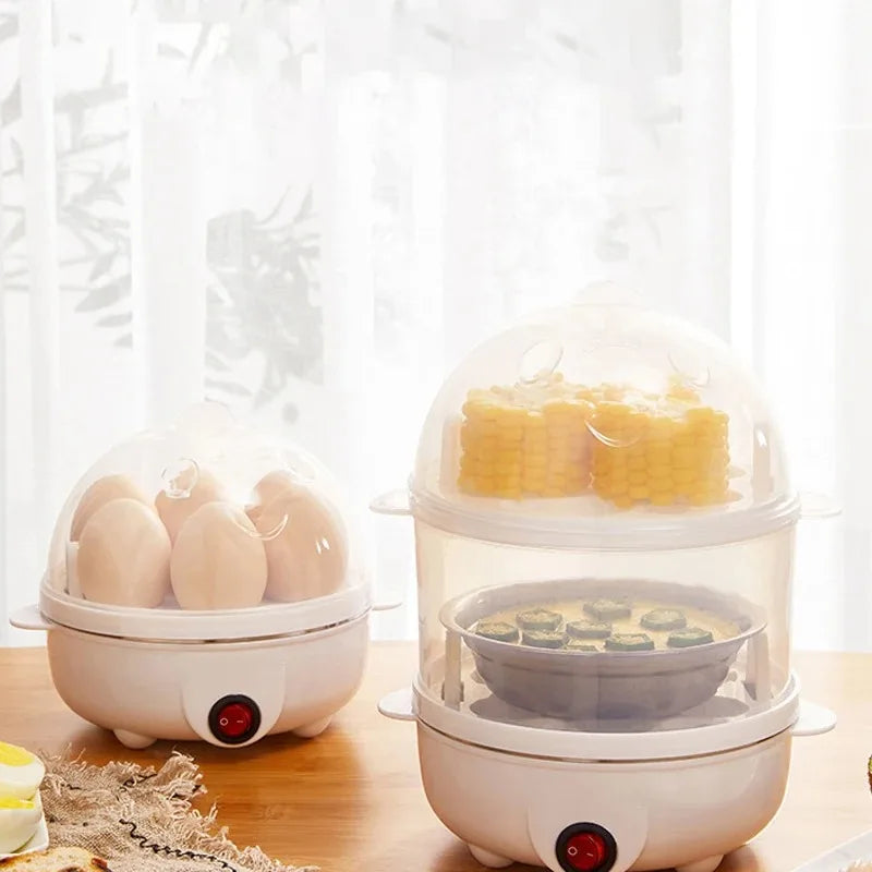 Cozedor Elétrico de Ovos e Vaporizador Multifuncional