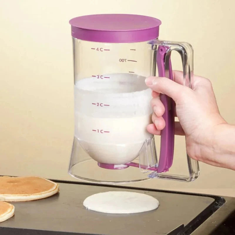 Dosador de Massa Manual e Copo Medidor 900ml (para Panquecas e Cupcakes)