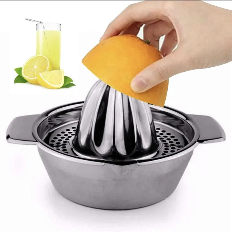 Espremedor Manual em Aço Inoxidável 304 para Limão, Laranja e Citrinos