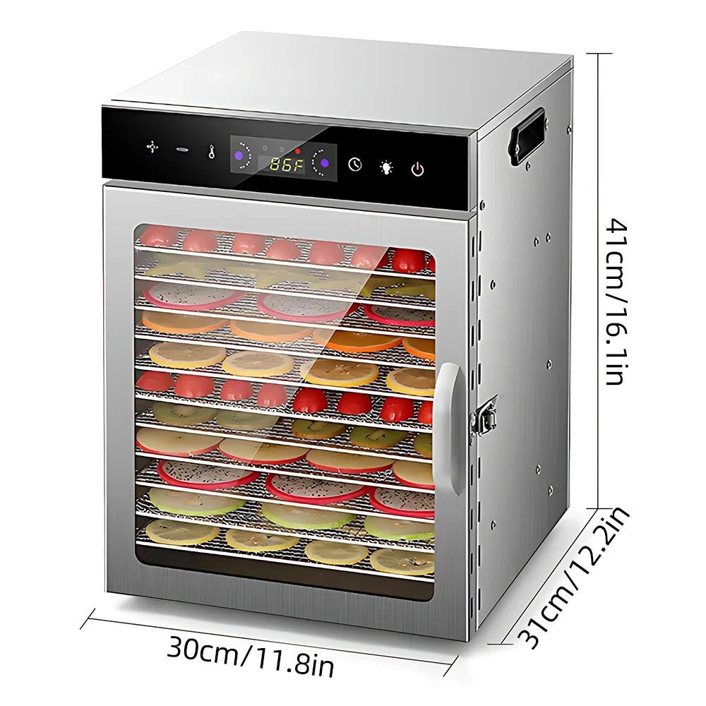 esidratador de Alimentos com Temporizador de 24 Horas e Controlo de Temperatura