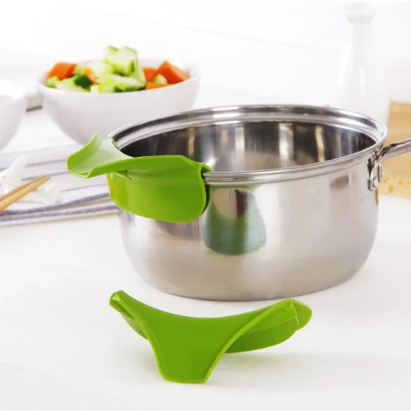 Acessórios de Cozinha Anti-Derramamento com Proteção de Bordas e Tampas Inteligentes