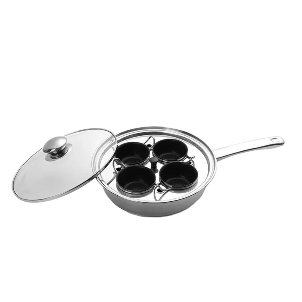 Frigideira para Ovos Pochê e Vaporesso Universal em Aço Inoxidável