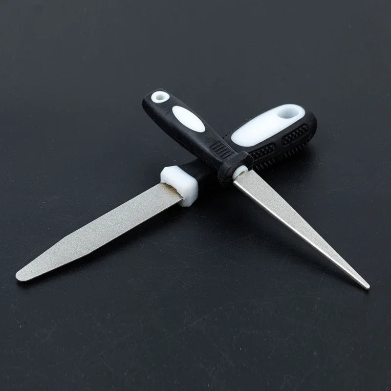 Afiador de Facas com Pedra Diamantada de Dupla Face e Design Ergonómico