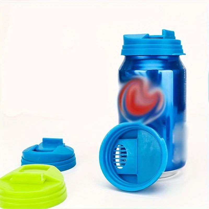 Pack de 3 a 6 Tampas de Proteção Reutilizáveis para Latas de Bebida e Refrigerante