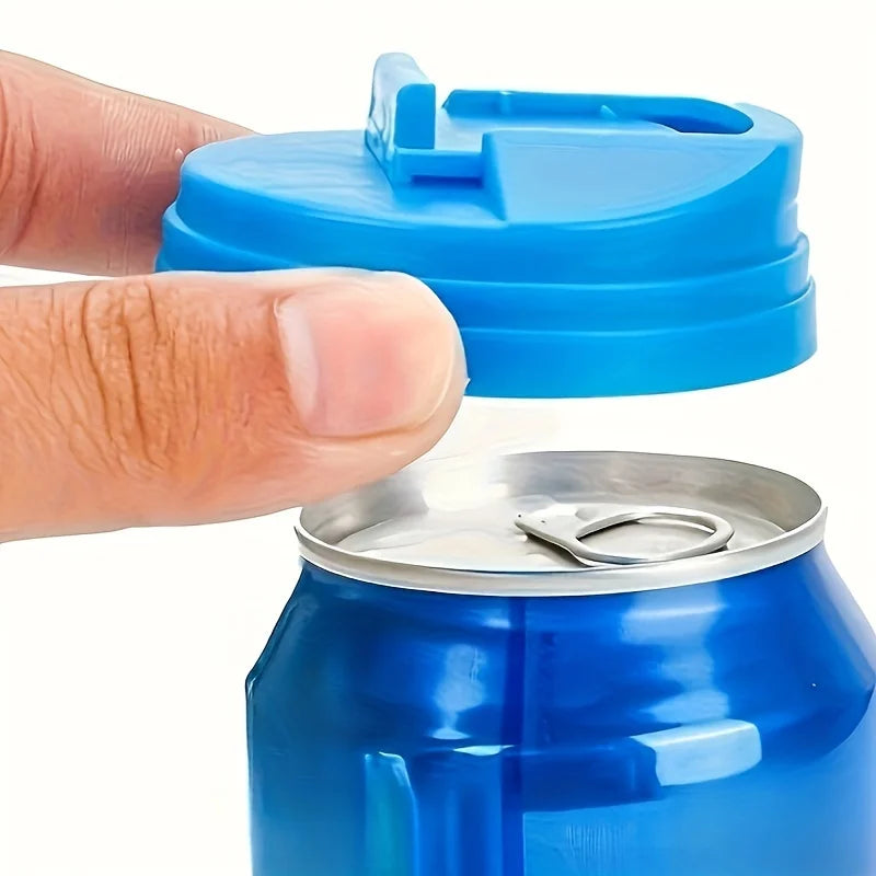 Pack de 3 a 6 Tampas de Proteção Reutilizáveis para Latas de Bebida e Refrigerante