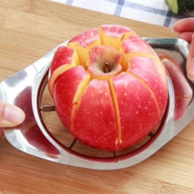 Cortador e Fatiador de Maçã e Frutas em Aço Inoxidável Multifunções