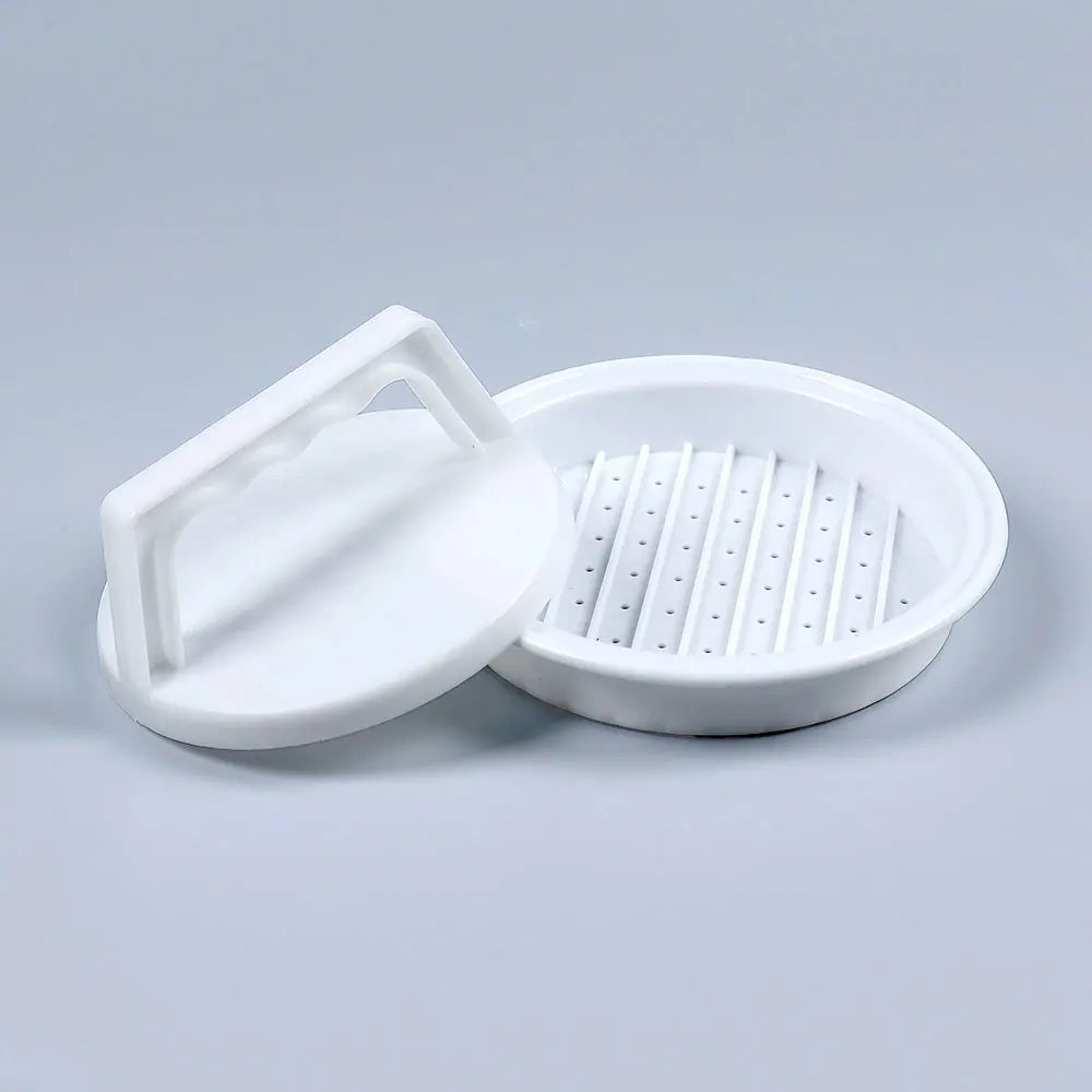 Prensa para Hambúrgueres e Rolo de Carne Multifuncional em Silicone e Plástico DIY