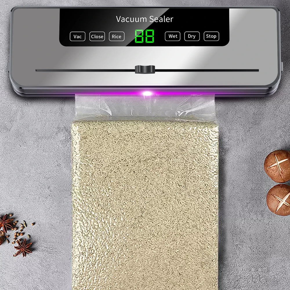 Máquina Seladora a Vácuo para Alimentos 220V - 5 Modos com 10 Sacos