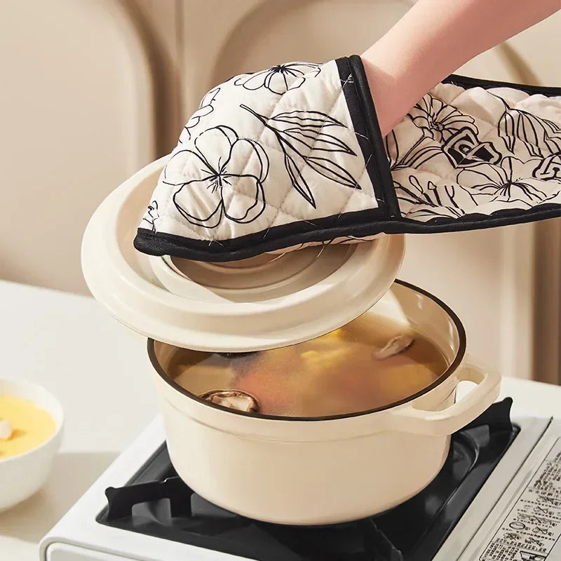 Luva de Cozinha Térmica e Resistente ao Calor para Forno e Micro-ondas