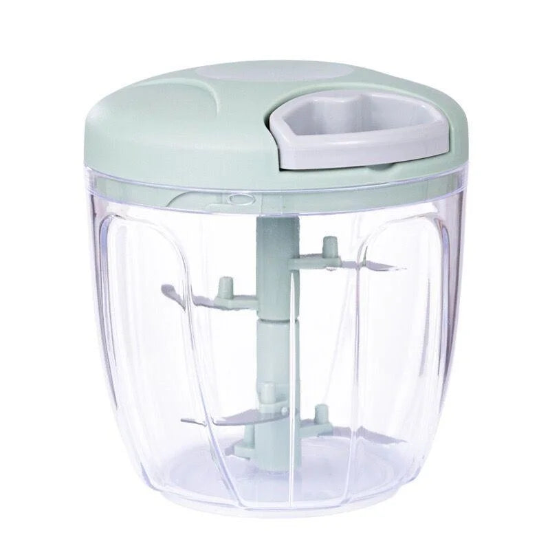 Picador Manual de Alho e Legumes com Lâmina em Aço Inoxidável – 500/900 ml
