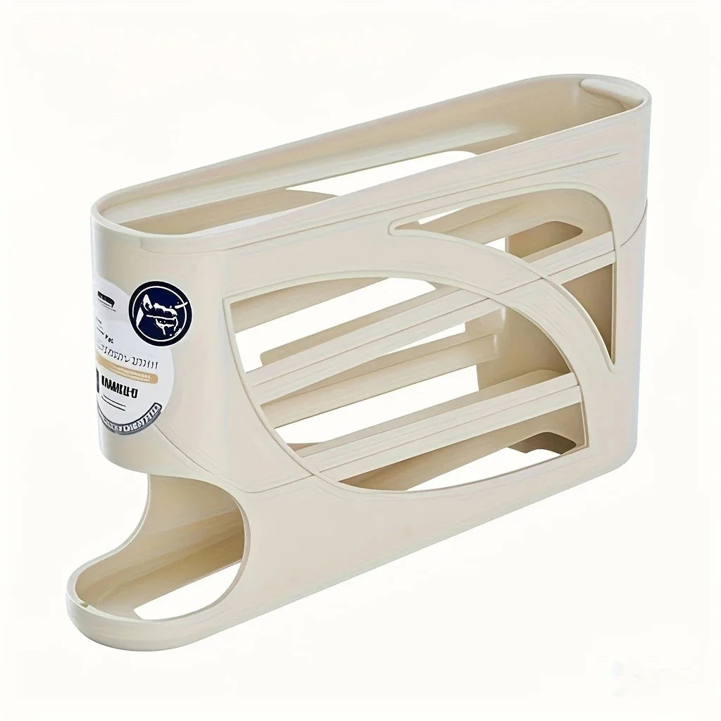 Organizador de Ovos para Frigorífico de 3 Níveis (Capacidade para 24 Ovos com Sistema Deslizante)