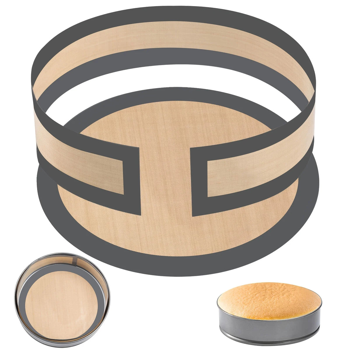 Base de Silicone Antiaderente para Formas de Bolo