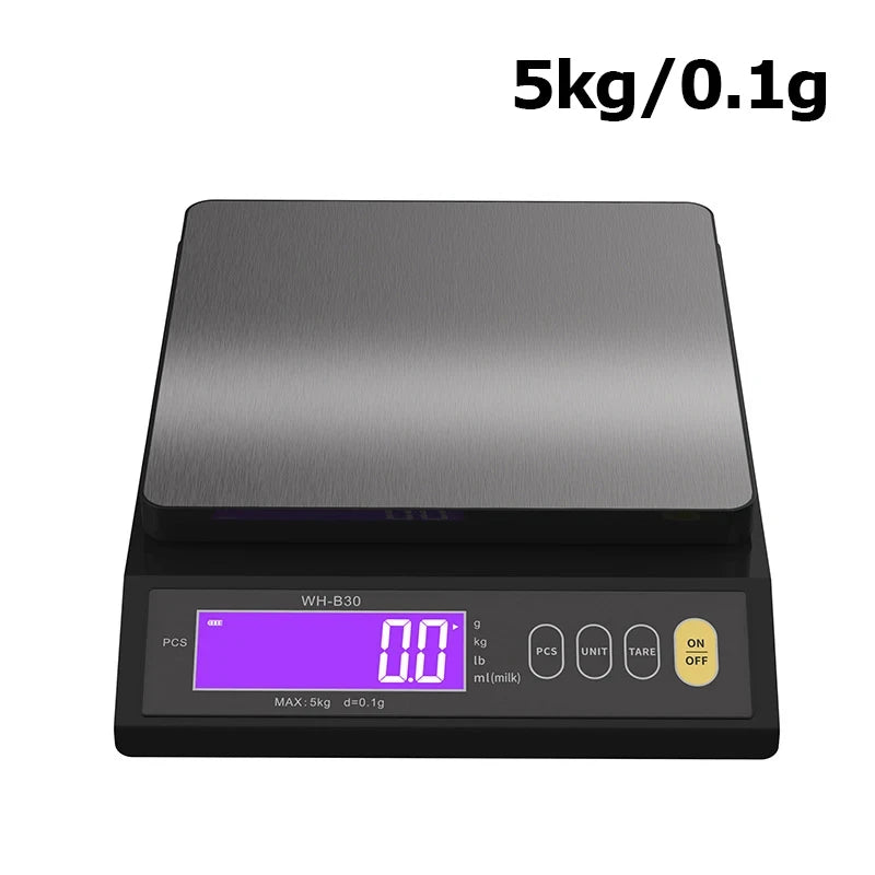 Balança de Cozinha Digital em Aço Inoxidável Totalmente à Prova de Água (5kg ou 10kg)