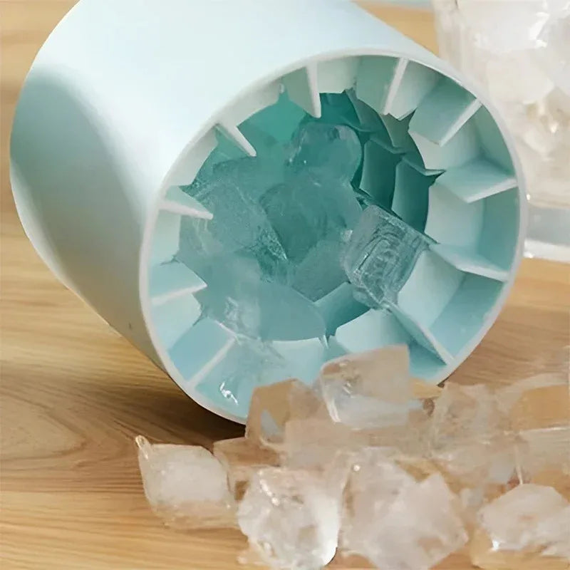 Molde de Copo de Gelo em Silicone Alimentar – Gelo Criativo para Uísque e Cerveja