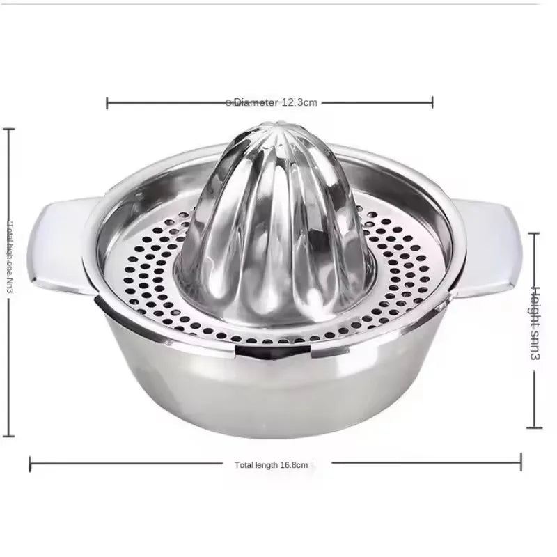 Espremedor Manual em Aço Inoxidável 304 para Limão, Laranja e Citrinos