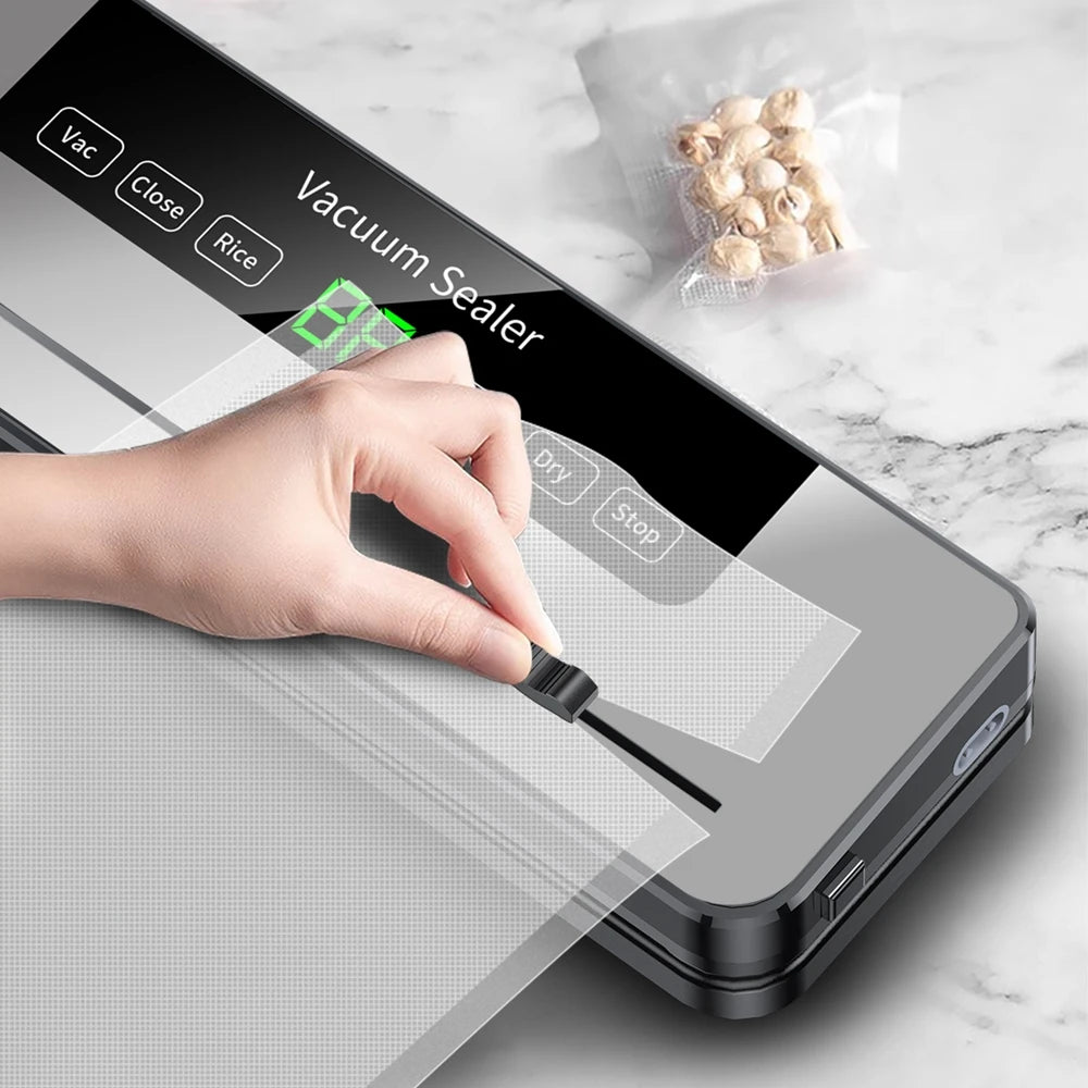Máquina Seladora a Vácuo para Alimentos 220V - 5 Modos com 10 Sacos