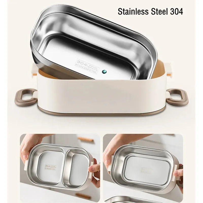 Marmita Térmica de Duplo Piso em Aço Inox 304 de 1500ml com Saco Isotérmico